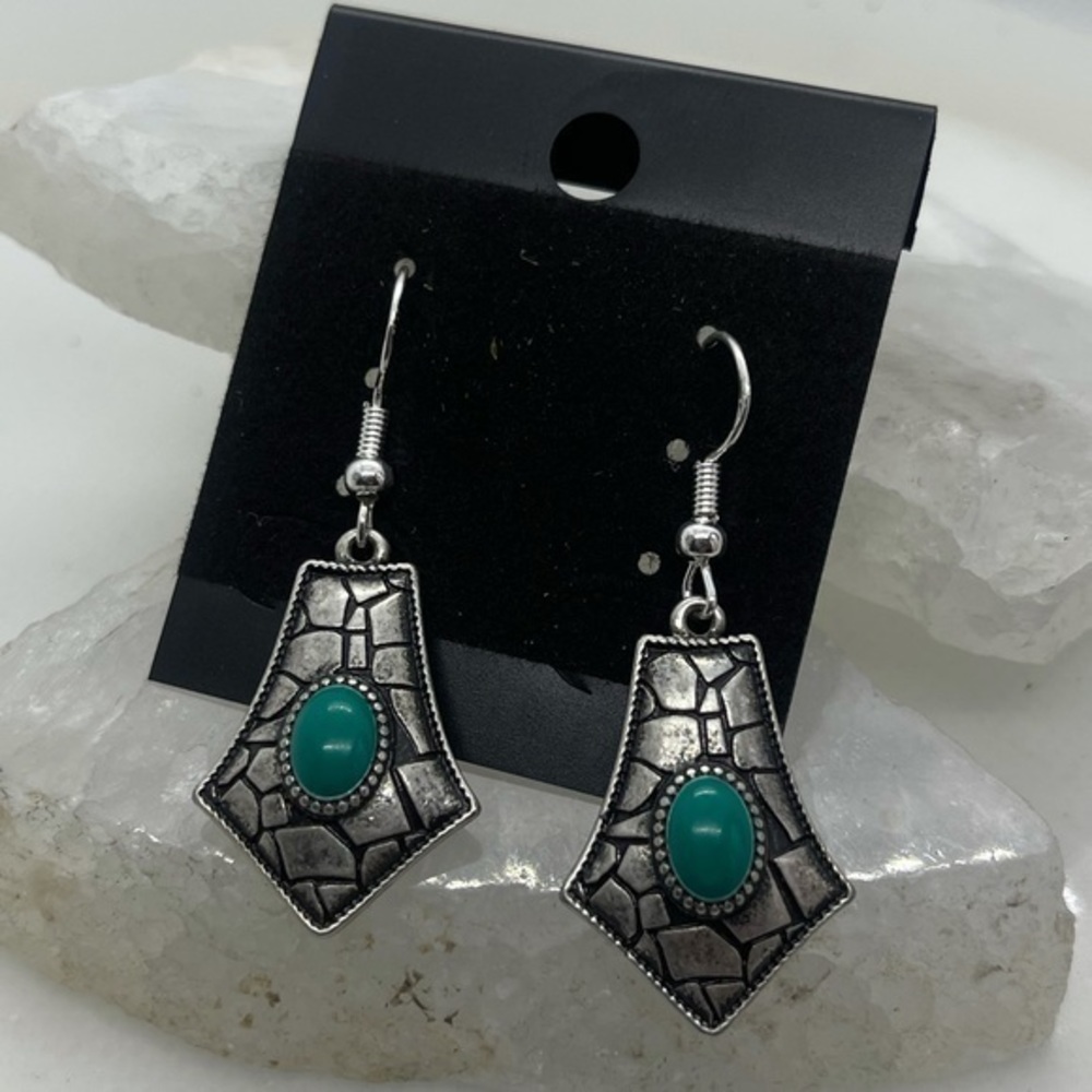 Vintage Native Turquoise 925 Earrings